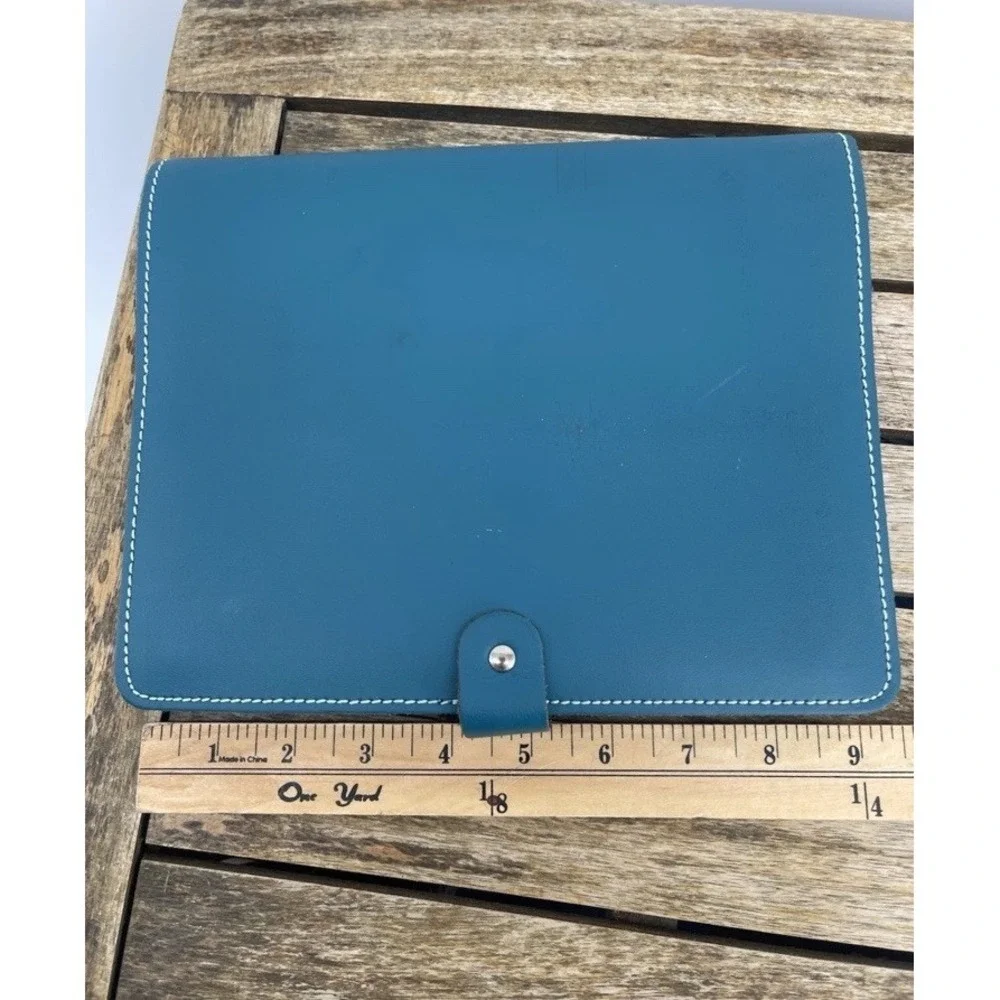 Filofax The Original A5 Leather Planner Organizer Teal Ring Binder Agenda